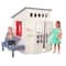 KidKraft White Modern Outdoor Wooden Playhouse with Picnic Table, Mailbox & Outdoor Grill